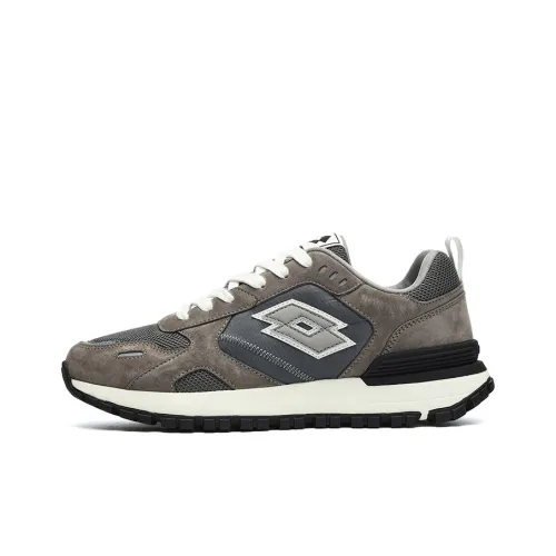 LOTTO Running Shoes Men Low-Top Steel Gray