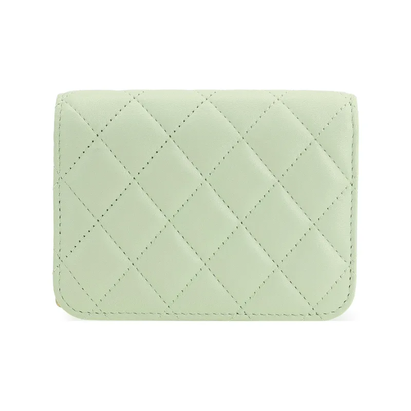 CHANEL Sheepskin Coin Purse, Fanny Pack, Shoulder Bag, Crossbody Bag Women's Fruit Green-2