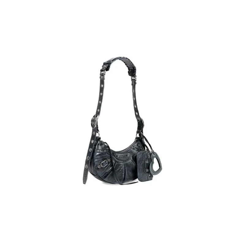 Balenciaga Le Cagole Fine-Grained Sheepskin Crossbody Bag Shoulder Bag Mini Women's Dim Gray-1
