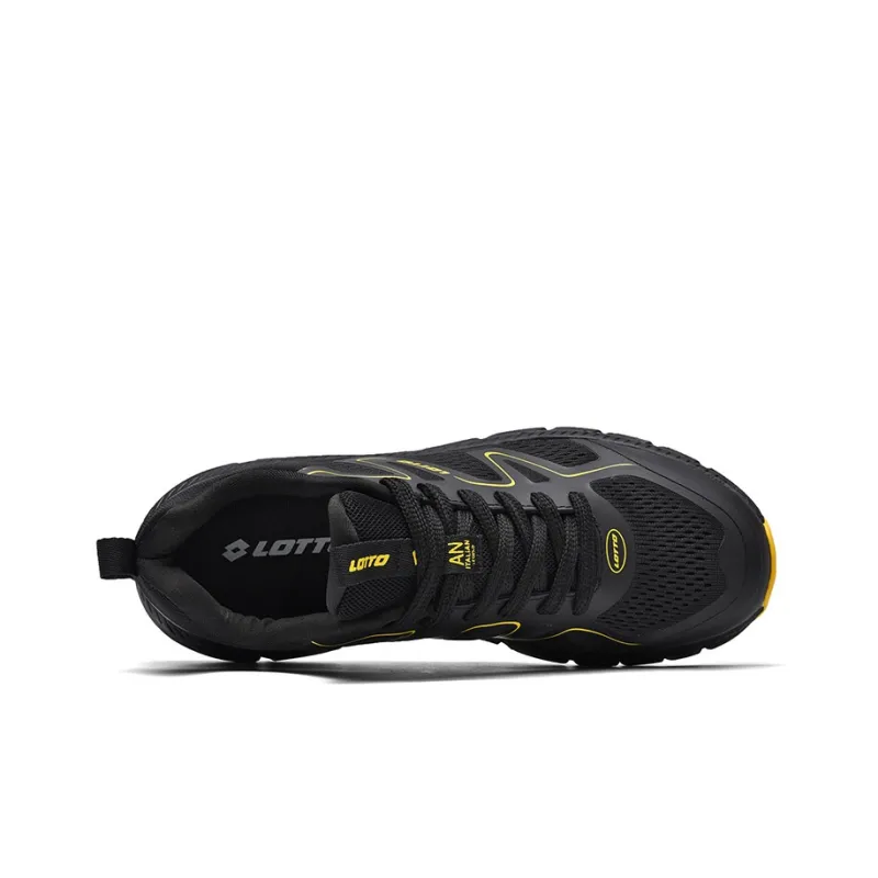 LOTTO Shock Absorbers With Slip Resistant Features Low Top Carbon Plate Marathon Running Shoes Men's Black Yellow-2