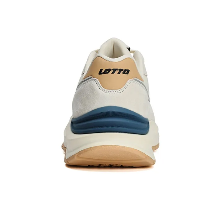 LOTTO Startled Tiger Anti Slip Wear Resistant Moisture Wicking Coverage Support Low Top Casual Shoes Men's Ecru-3