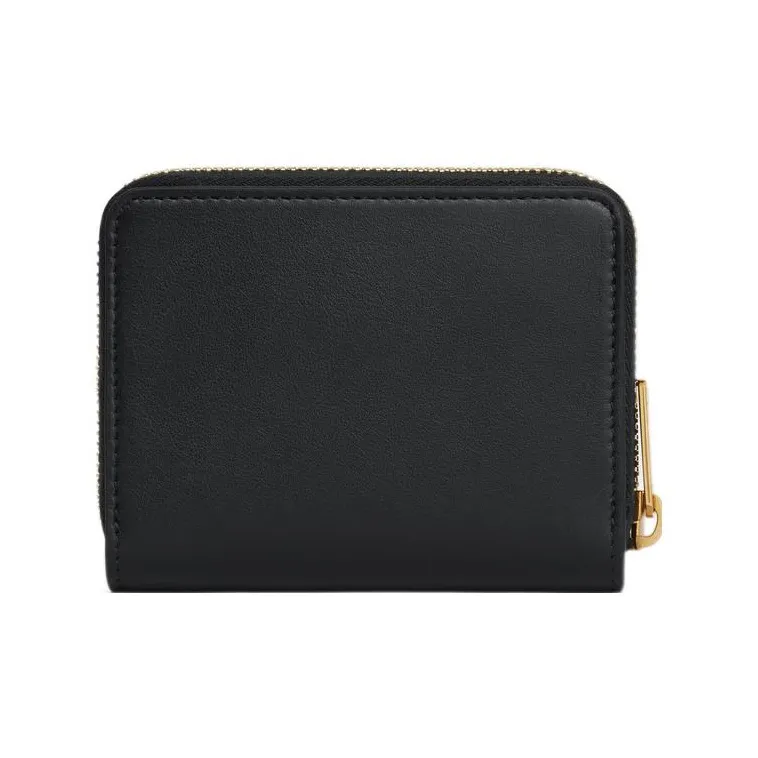 CELINE Smooth Calf Leather Wallet Women's Black-2
