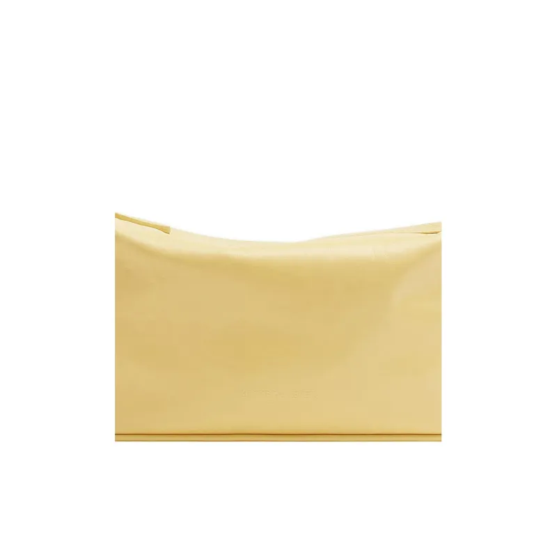 Bottega Veneta KNOT Cow Leather Shoulder Bag, Pochette Handbag, Shoulder Bag Women's Yellow-4