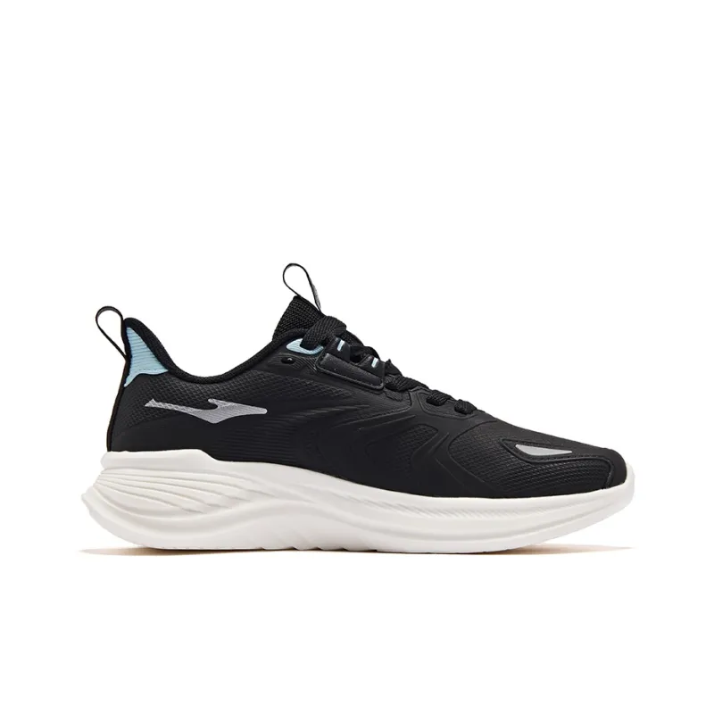 Erke Shuttle 2.0 Anti Slip Wear Resistant Low Top Running Shoes Women's Black Blue-1