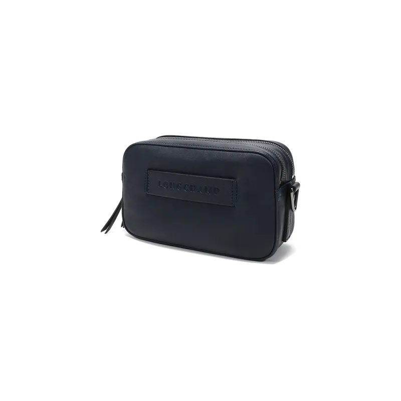 LONGCHAMP Le Pliage Cow Leather Sling Bags One Shoulder Crossbody Fanny Pack Women's Midnight Blue-1