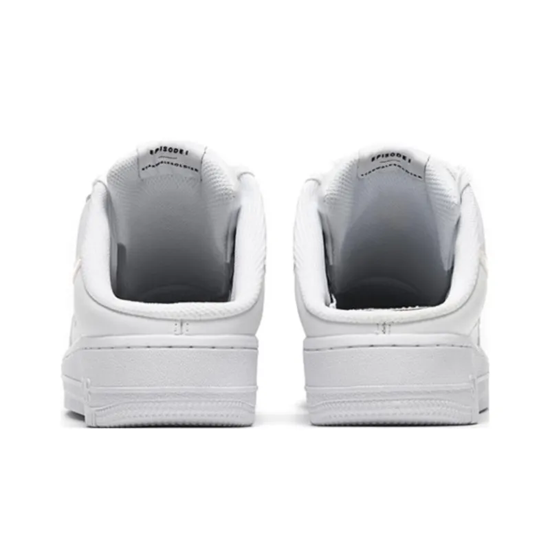 Starwalk Soldier Durable Breathable Low Top Open Heel Skateboard Shoes Unisex White Laser-4