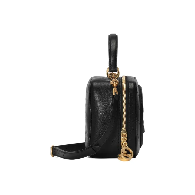 GUCCI Blondie Leather Shoulder Bag Crossbody Bag Handbag Women's Black-3