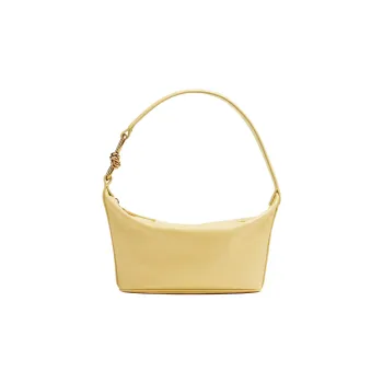 Bottega Veneta KNOT Cow Leather Shoulder Bag, Pochette Handbag, Shoulder Bag Women's Yellow