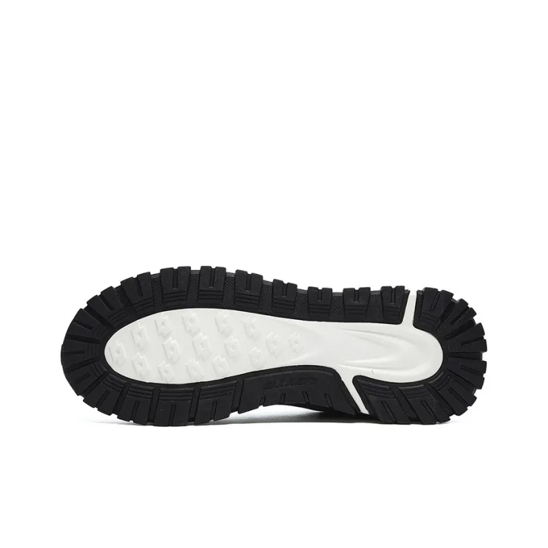 LOTTO Sportlife Coverage Low-Top Running Shoes Men's Steel Gray White Black-5