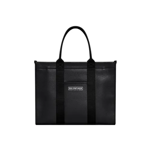 Balenciaga Calfskin Tote Bag Shopping Bag Shoulder Bag Crossbody Bag Handbag Medium Size Women's Black