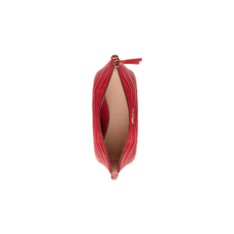 GUCCI GG Marmont Leather Handbag Shoulder Bag Women's Red-6