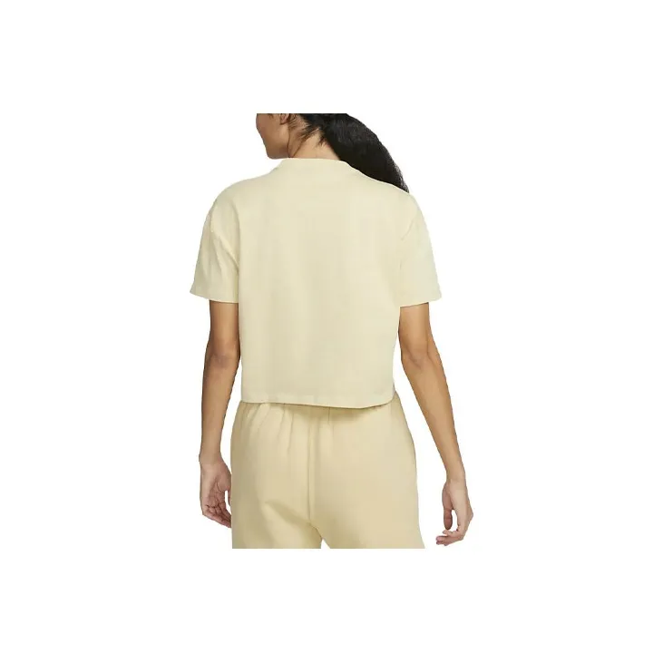 Nike Women's Nrg Solo Swoosh Tee Team Gold/White-1