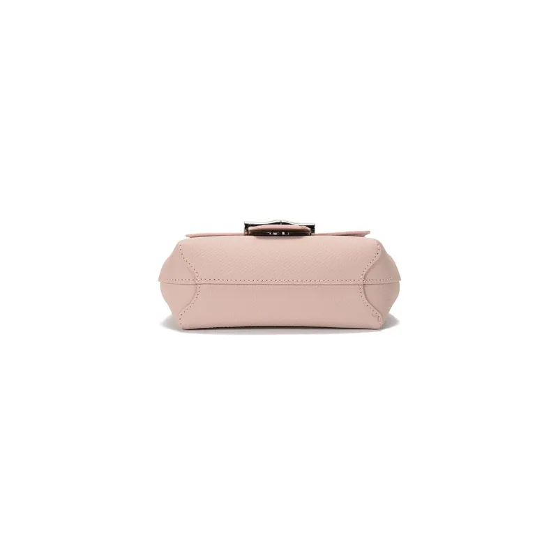 LONGCHAMP Roseau Cow Leather Shoulder Bag Crossbody Bag Women's Soft Pink-4
