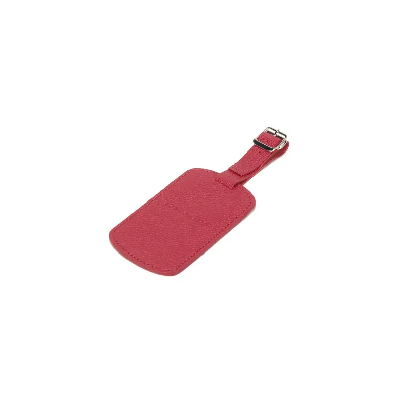 LONGCHAMP Le Pliage Cow Leather Luggage Tag Unisex Red-3