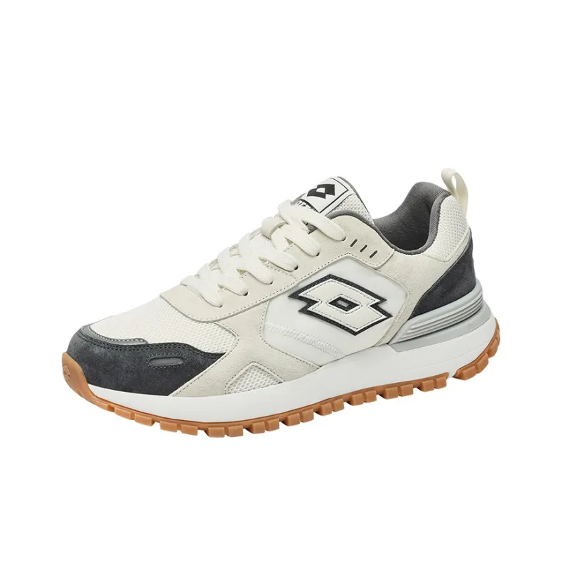 LOTTO Coverage Low Top Casual Running Shoes Men's Ecru Gray-2