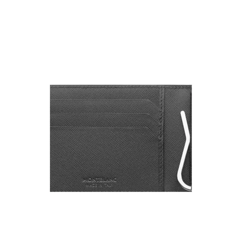 MONTBLANC Leather Card Holder, Wallet Men's Camouflage Gray-6