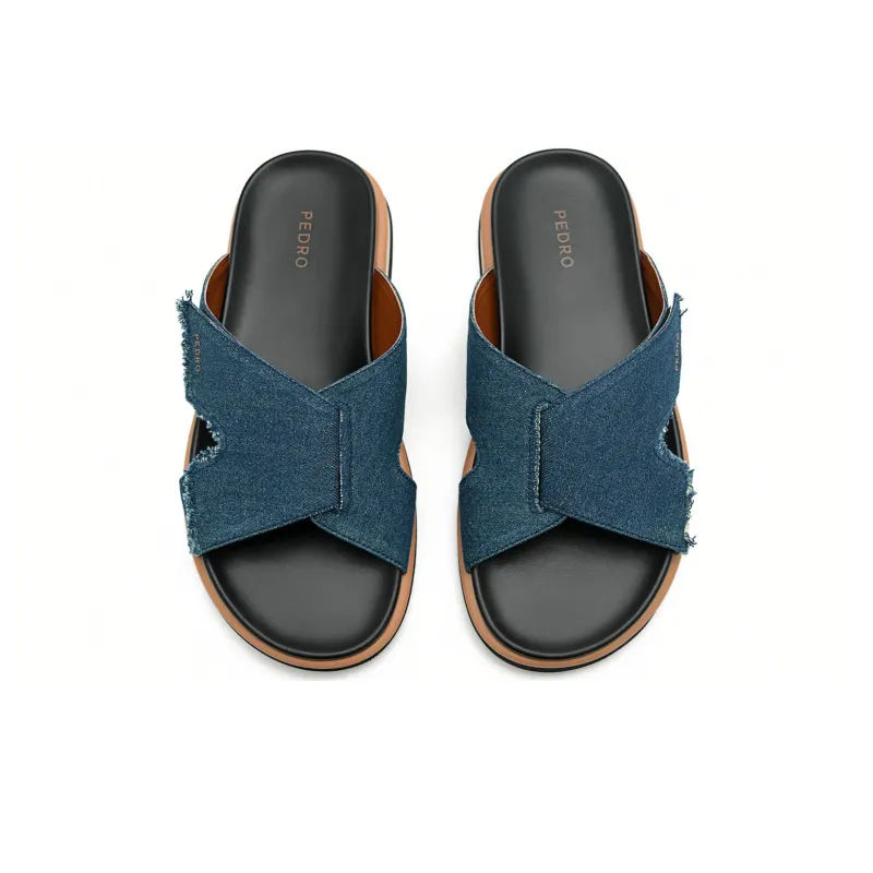 PEDRO Slide Slippers Men Beige/Black/Army Green/Dark Blue-2