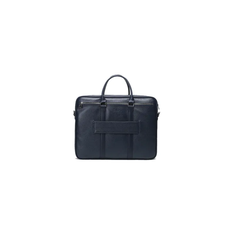 LONGCHAMP Le Foulonné Cow Leather Briefcases Small Size Men's Blue-3