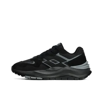 LOTTO Startled Tiger Cushioning Anti Slip And Wear Resistant Low Top Casual Shoes Men's Obsidian Black