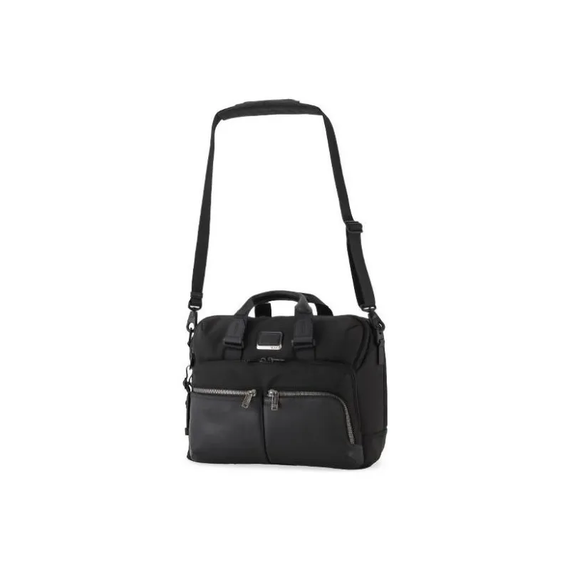 TUMI Alpha Bravo Nylon Briefcase Handbag Crossbody Bag Men's Black-9