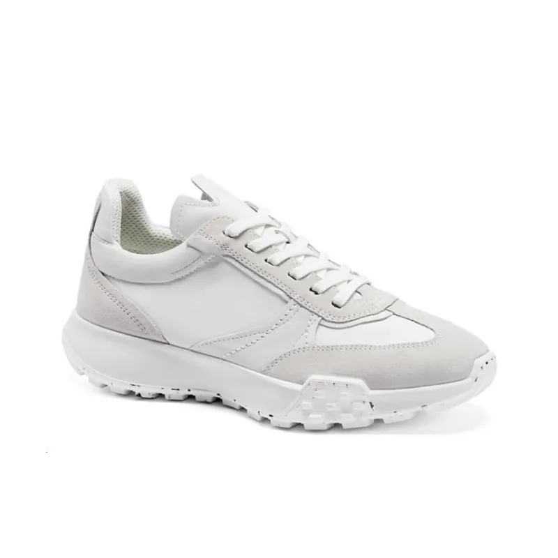 Ecco Moisture Wicking Low Top Casual Shoes Men's Gray White-1