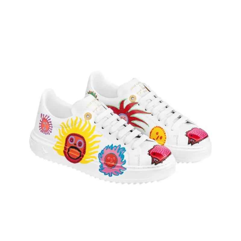 LOUIS VUITTON X Yk Academy Time Out Sneakers 'White With Icons' Women's-2