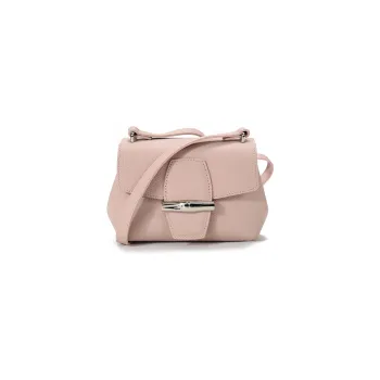 LONGCHAMP Roseau Cow Leather Shoulder Bag Crossbody Bag Women's Soft Pink