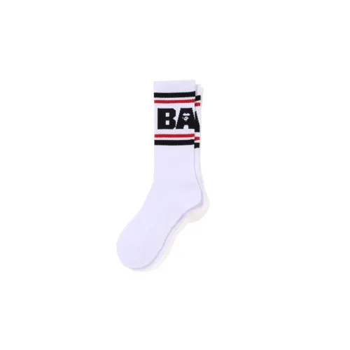 A BATHING APE Men Knee-high Socks
