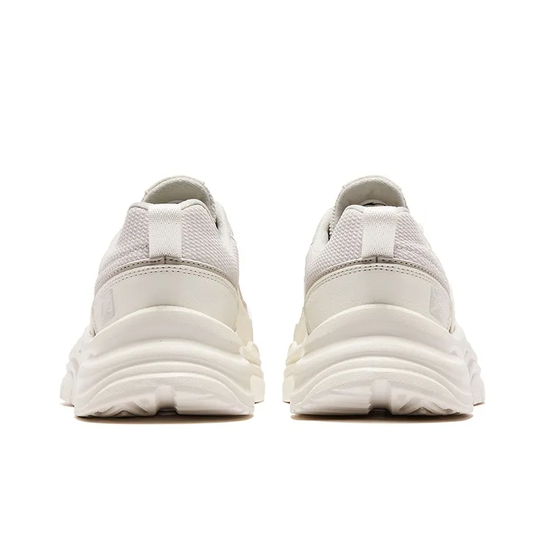 Erke Infinite Anti Slip And Wear Resistant Breathable Low Top Sports Casual Shoes Women's White Gray-3