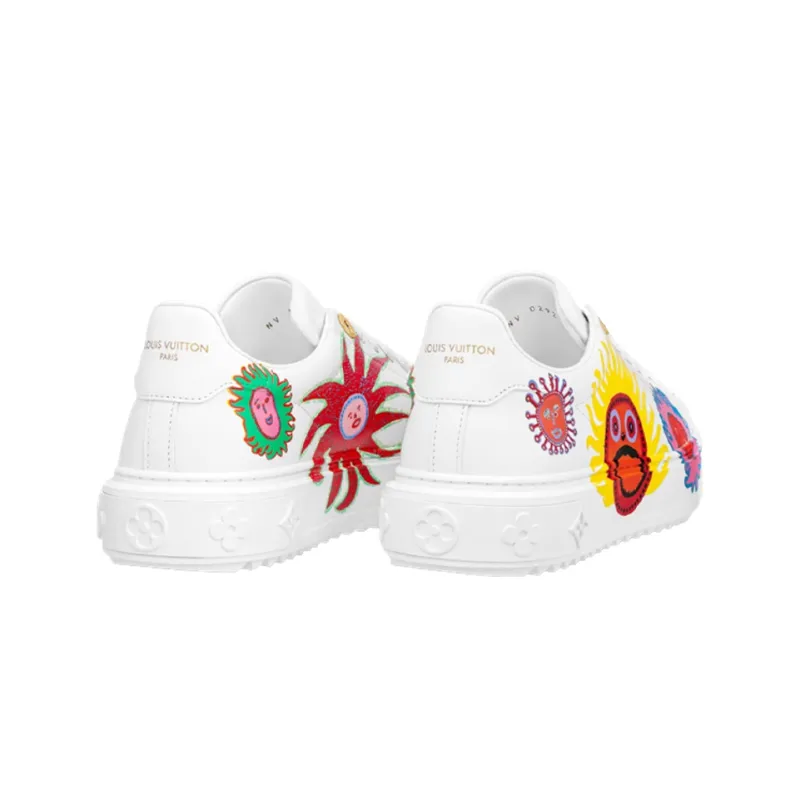 LOUIS VUITTON X Yk Academy Time Out Sneakers 'White With Icons' Women's-3