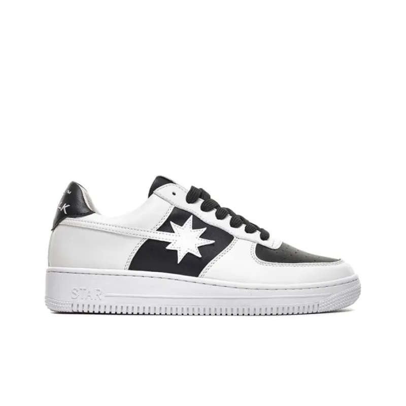 Starwalk Soldier Warm Slip Resistant Low Top Skateboard Shoes Unisex White Black Panda-1