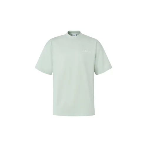 Adidas T-Shirts Men Linen Green