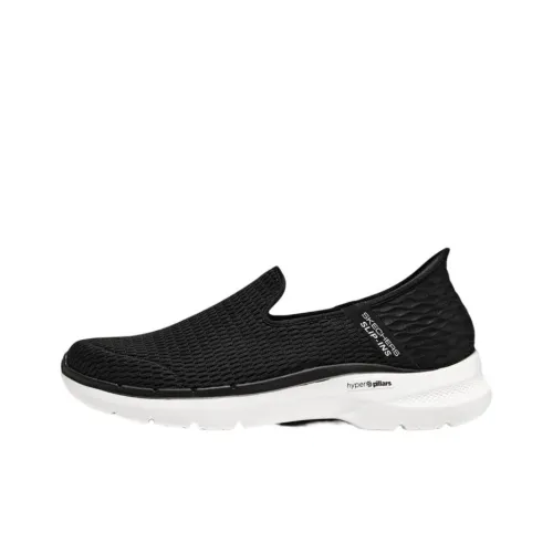 Skechers Go Walk 6 Casual Shoes Men Low-Top Black/White