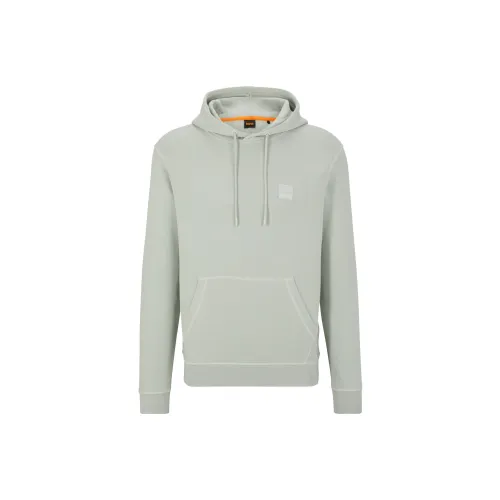 HUGO BOSS Logo-patch Cotton Hoodie