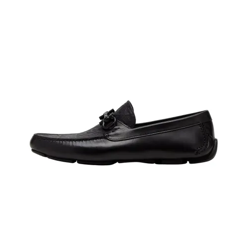 Ferragamo Leather Shoes Black Male