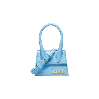 Jacquemus Le Chiquito Cow Leather Shoulder Bag, Crossbody Bag, Handbag Mini Women's Blue