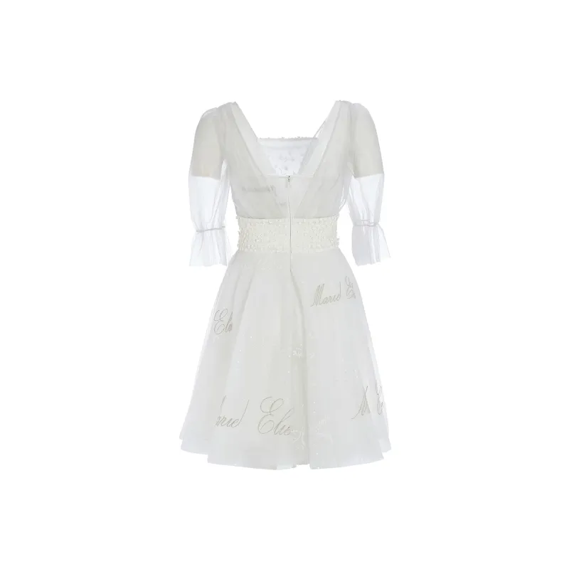 Marie Elie Short-Sleeved Dresses Women's Light Purple-1