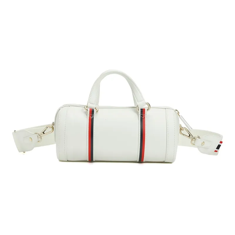 FILA PU Handbag, Shoulder Bag, Crossbody Bag Regular Women's White/Red/Black-2