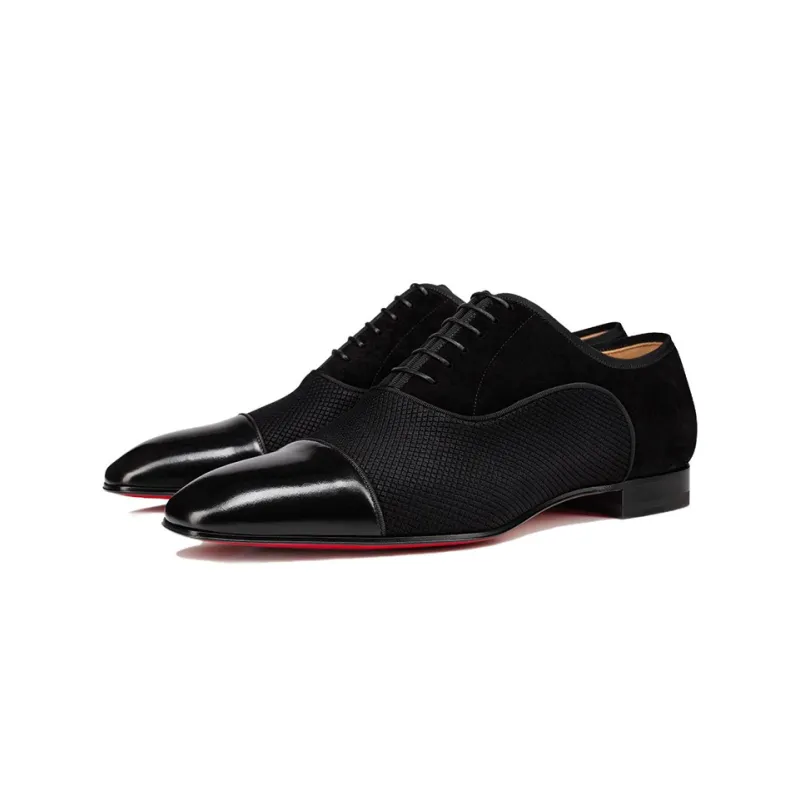 CL LUBOTING Greggo City Lace-Up Shoes Men's Black-2