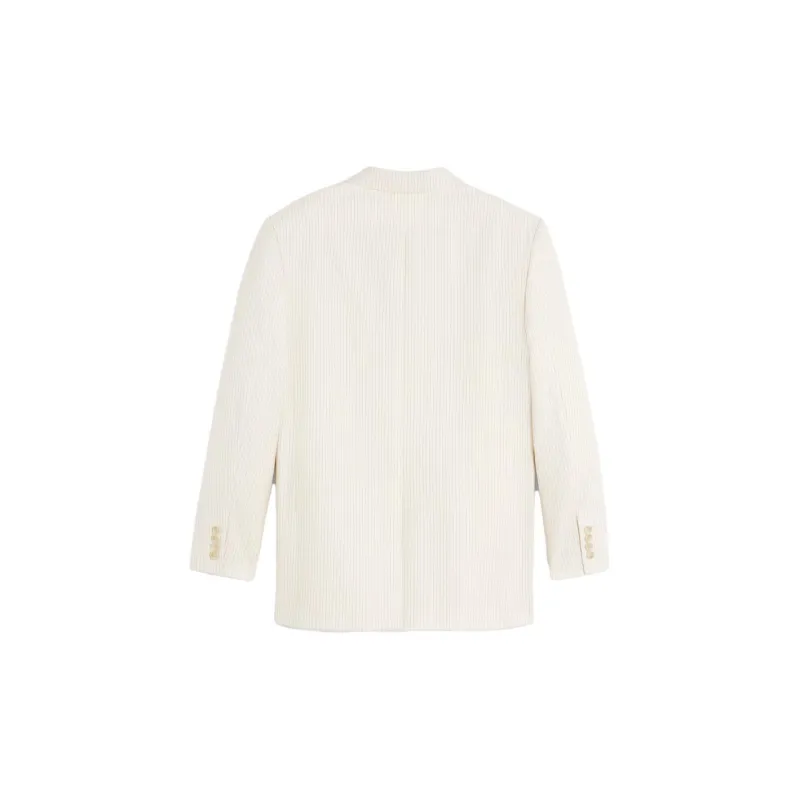 CELINE Jude Jacket In Lightweight Striped Wool-1