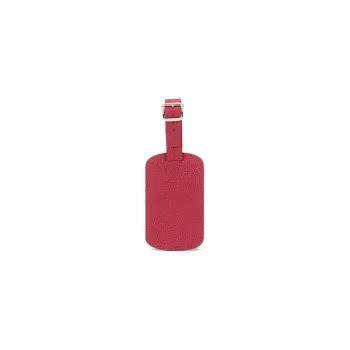 LONGCHAMP Le Pliage Cow Leather Luggage Tag Unisex Red