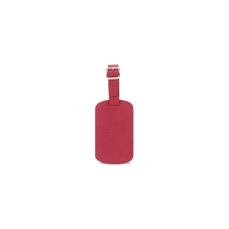 LONGCHAMP Le Pliage Cow Leather Luggage Tag Unisex Red-0