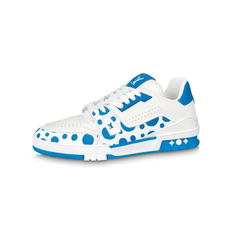 LOUIS VUITTON X Yayoi Kusama Sneaker 'White Blue'-0