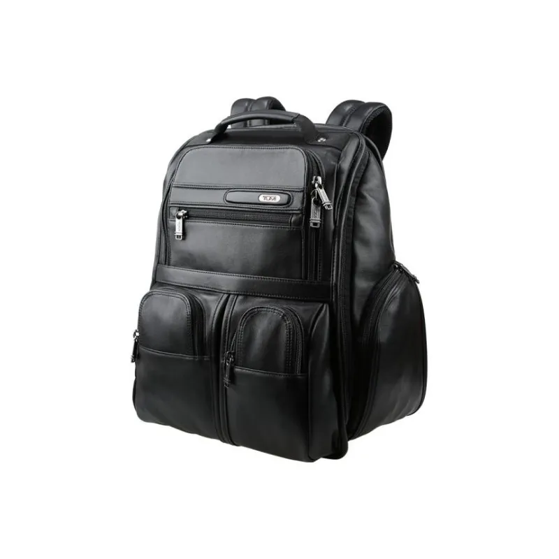 TUMI Cow Leather Travel Bag Backpack Regular Men's Black-1