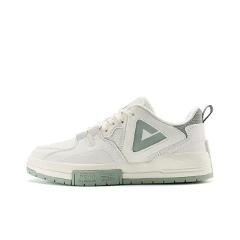 PEAK Taichi Triangle Abrasion Resistant Breathable Low Top Skateboard Shoes Women's White Green