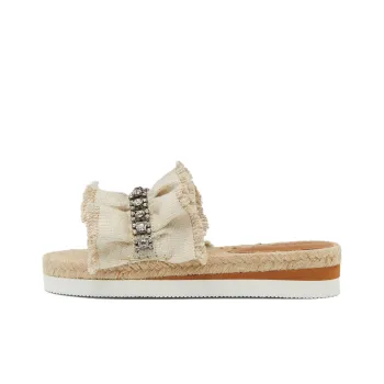 See By Chloe Rubber Sole Slide Slippers Women's Beige