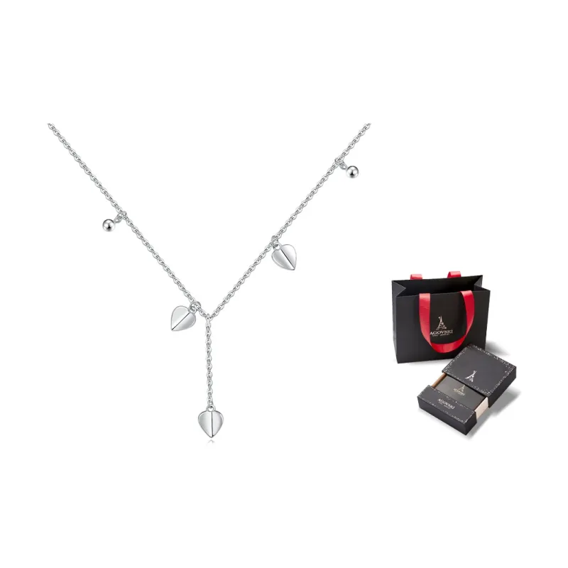 AGOVSKI 925 Sterling Silver Anklets Women's-3