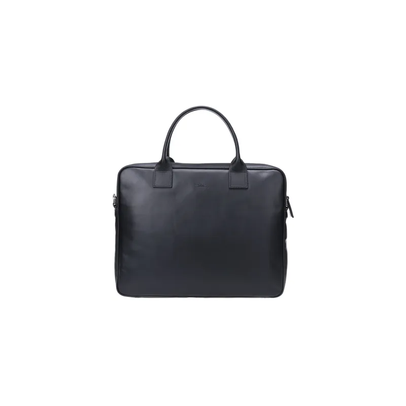 LONGCHAMP Baxi Cow Leather Briefcase, Shoulder Bag, Crossbody Bag, Handbag Small Size Men's Black-3