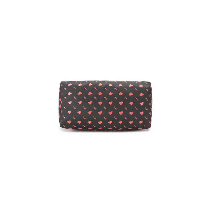 LONGCHAMP Le Pliage Fabric Dumpling Bag Handbag Women's Black Red-4