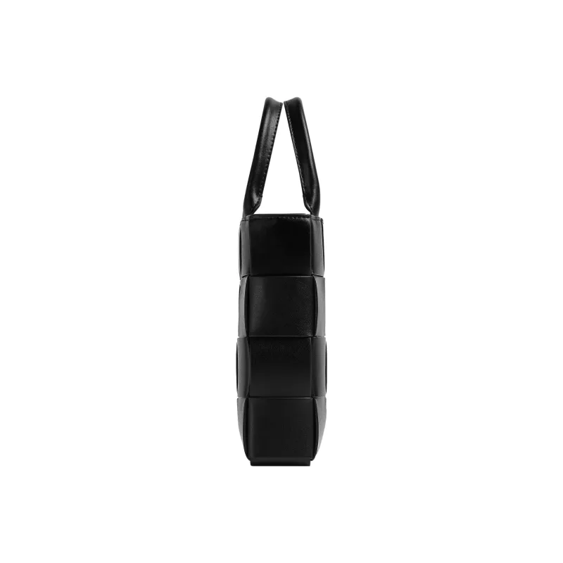 Bottega Veneta Cow Leather Tote Bag, Shopping Bag, Handbag Mini Men's Black-1